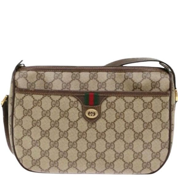 Gucci Handbags - Authenticated Gucci Vintage Ophidia Web Sherry Shoulder Bag Tote Purse